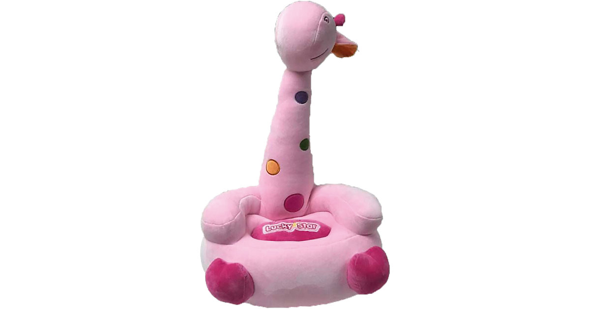 Kindersessel Giraffe Milva pink