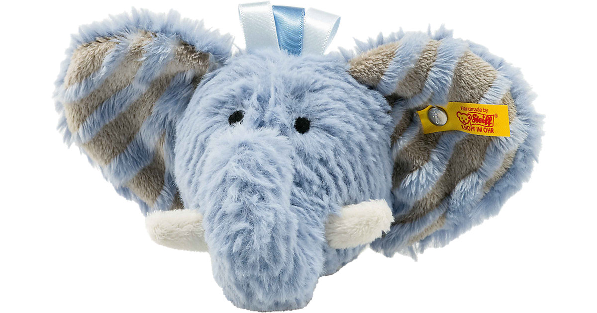 Steiff · Earz Elefant Rassel, blau Steiff · Earz Elefant Rassel, blau