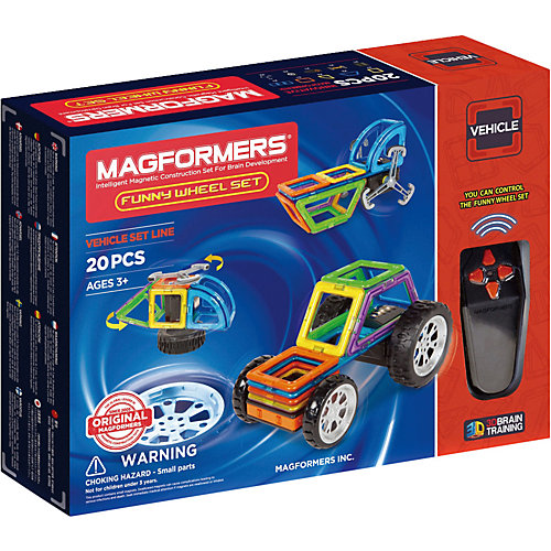 Магнитный конструктор Funny Wheel Set 20, MAGFORMERS от MAGFORMERS