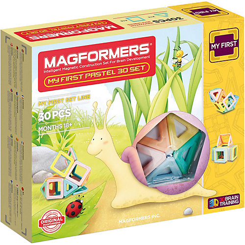 Магнитный конструктор My First Pastel Set 30, MAGFORMERS от MAGFORMERS
