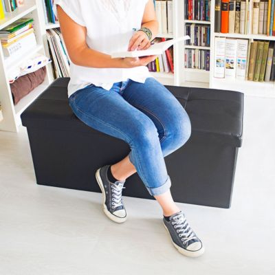 Sitzbank mit Stauraum Kunstleder, relaxdays | myToys