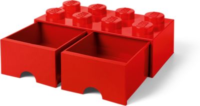 ROT; NEU und OVP Große Lego Aufbewahrungsbox 8 Noppen Farbe 