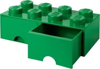 LEGO Storage Brick 8 GRAU grey Stein 2x4 Aufbewahrung Dose Box Kiste 8 
