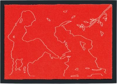 Fu�matte Aschenputtel, 50 x 70 cm rot