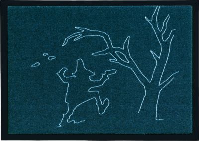 Fu�matte Rumpelstilzchen, 50 x 70 cm blau