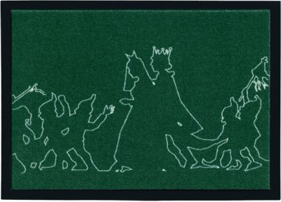 Fu�matte Schneewittchen, 50 x 70 cm gr�n