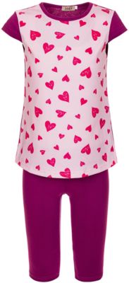 Комплект: футболка и бриджи M&D для девочки