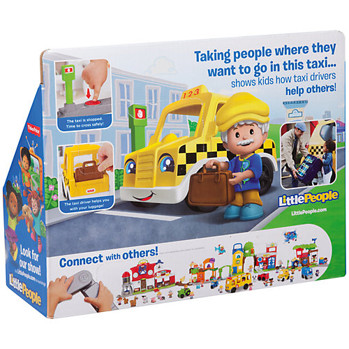 Транспортное средство Fisher-Price Little People Going Places Taxi от Mattel