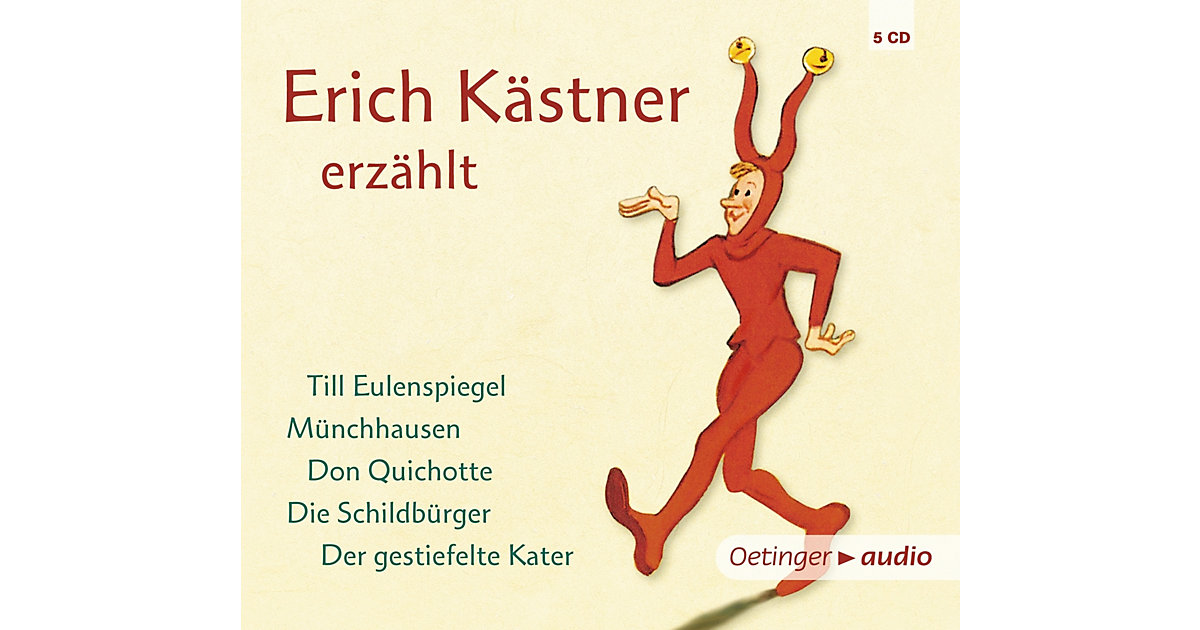 Erich Kästner erzählt, 5 CDs Hörbuch