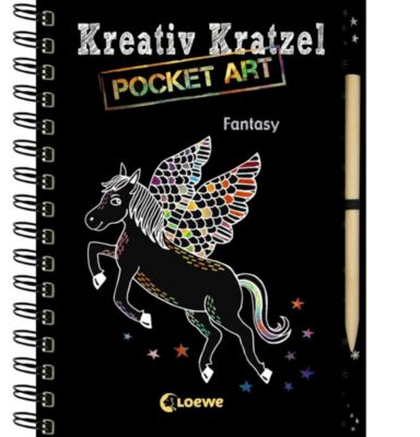 Buch - Kreativ-Kratzel Pocket Art: Fantasy