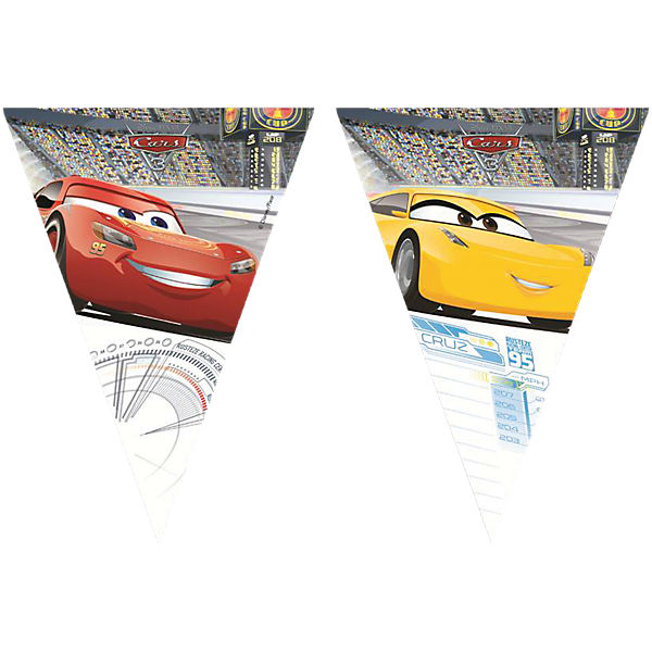 Girlande Wimpelkette Disney Cars 3, 2,3 m
