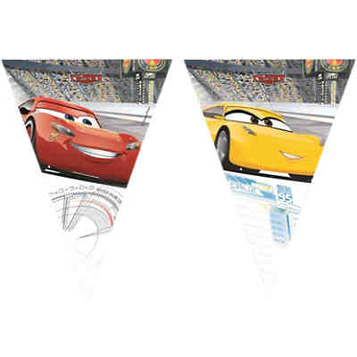 Girlande Wimpelkette Disney Cars 3, 2,3 m