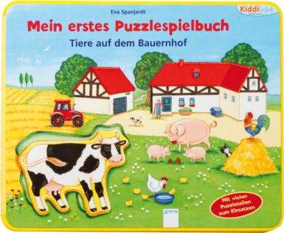 Buch - Kiddilight Mein erstes Puzzlespielbuch: Tiere auf dem Bauernhof