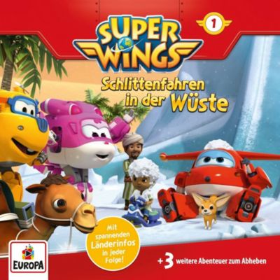 CD Super Wings 1 - Schlittenfahren in der Wüste Hörbuch