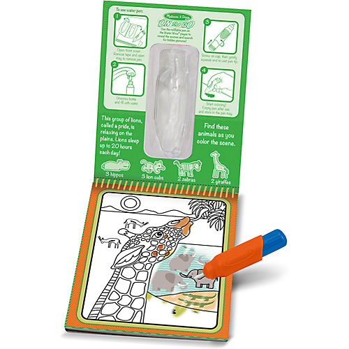 Водная раскраска "Сафари", Melissa & Doug от Melissa & Doug