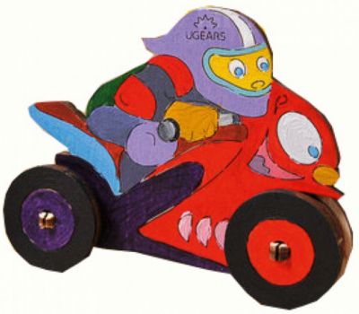 3D-пазл-раскраска "Мотоциклист" UGEARS