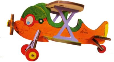 3D-пазл-раскраска  "Биплан" UGEARS