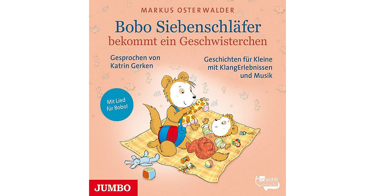 Bobo Siebenschläfer: bekommt ein Geschwisterchen, 1 Audio-CD Hörbuch
