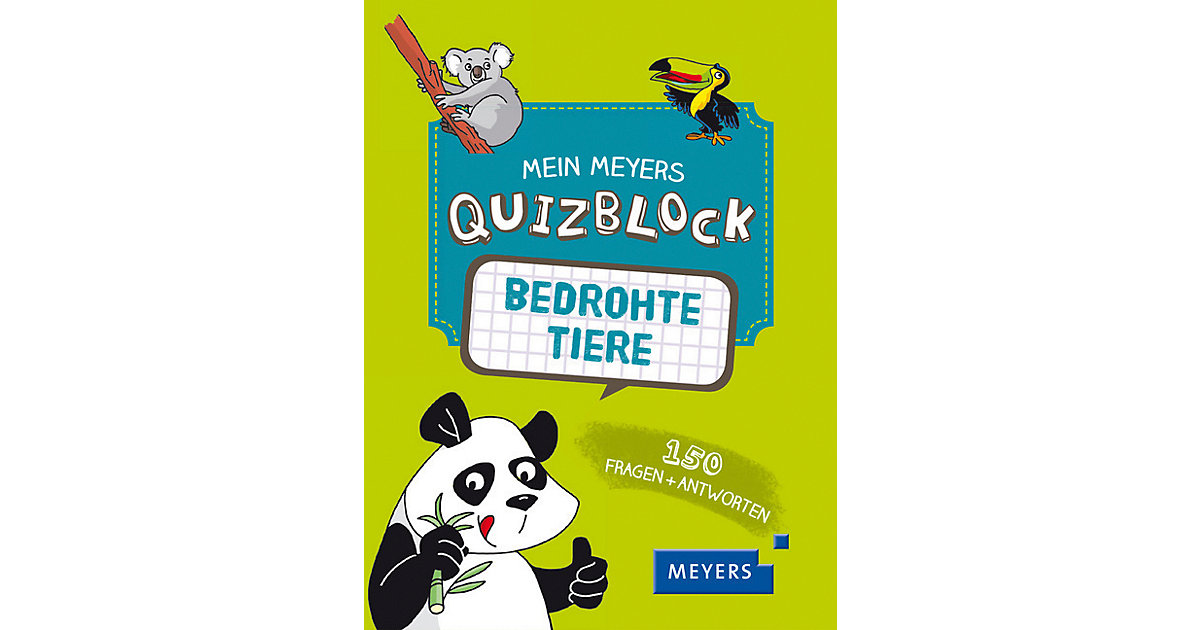 Buch - Mein Meyers Quizblock: Bedrohte Tiere
