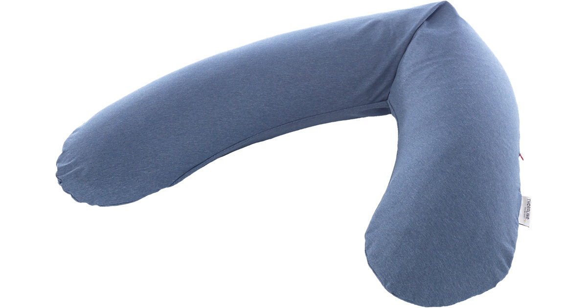 THERALINE · Stillkissen Original mit Bezug, Melange navyblau, 190 cm THERALINE · Stillkissen Original mit Bezug, Melange navyblau, 190 cm