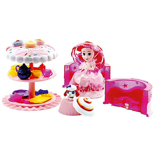 Игровой набор Cupcake Sunrise «Чайная вечеринка с куклой-капкейк и питомцем» от Emco