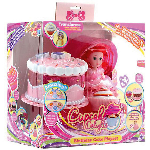 Игровой набор Cupcake Sunrise «Чайная вечеринка с куклой-капкейк и питомцем» от Emco