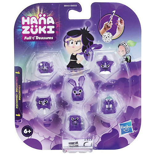 Фигурки-сокровища Hasbro Hanazuki, 6 штук, фиолетовые от Hasbro