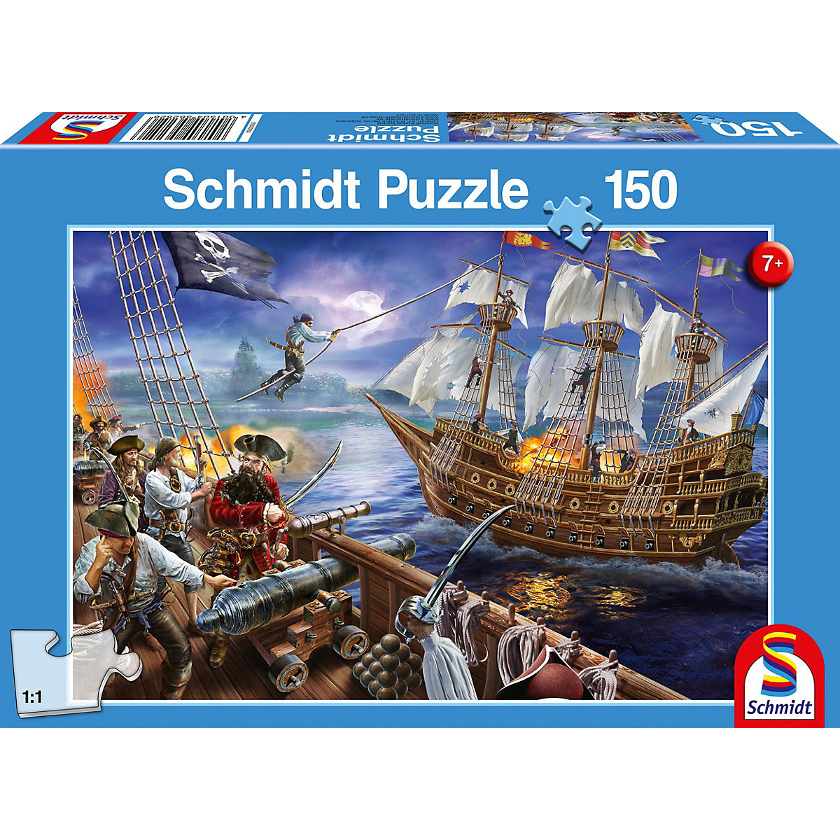 Schmidt Spiele Puzzle 150 Teile Abenteuer mit den Piraten