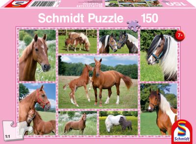 Puzzle 56161 Standard 150 Teile Schmidt Spiele Pferde am Bach Kinderpuzzle 