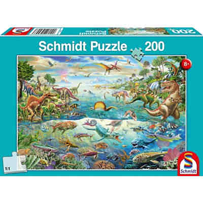 Puzzle 200 Teile Entdecke die Dinosaurier
