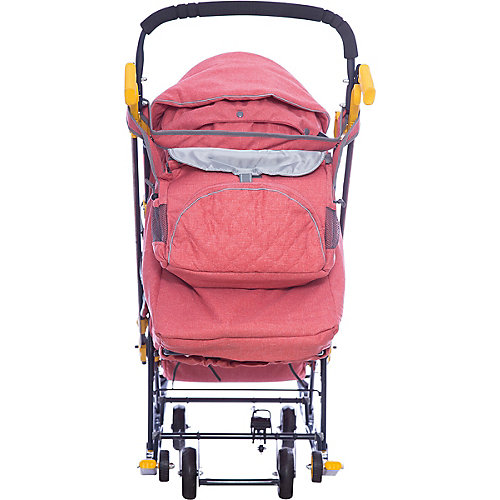 Санки-коляска Ника детям 7-3/2, в джинсовом стиле красный от Nika-Kids