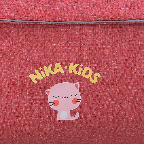 Санки-коляска Ника детям 7-3/2, в джинсовом стиле красный от Nika-Kids