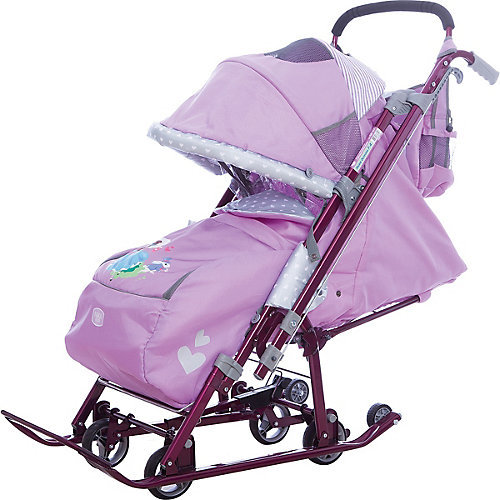 Санки-коляска Ника детям 7-4/1, лилия от Nika-Kids