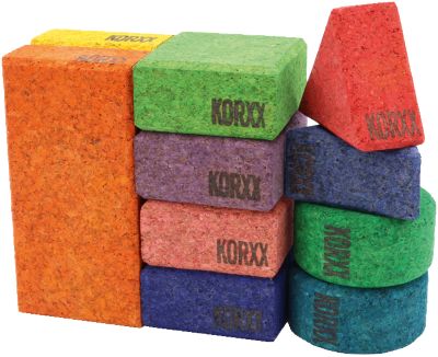 Korkbausteine Baby Color, 10 Stk., KORXX | myToys Baby color: Piticat | Babygreiflinge | Spielzeug für