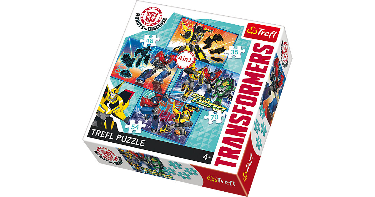 4in1 Puzzle - 35/48/54/70 Teile - Transformers