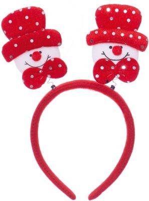 Новогоднее украшение Снеговик в красной шляпе