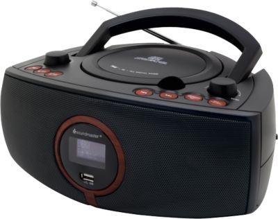 CD/MP3Player Boombox mit DAB+ Radio, schwarz, soundmaster myToys