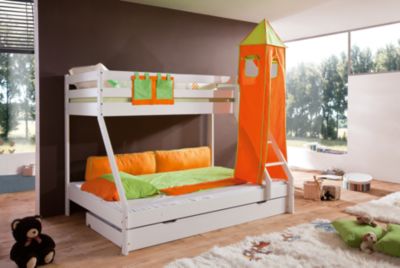 Turmset gro Spielbetten, grn/orange Kinder