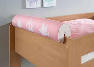 Nackenrolle, Prinzessin, rosa/wei�, 80 x 16 cm