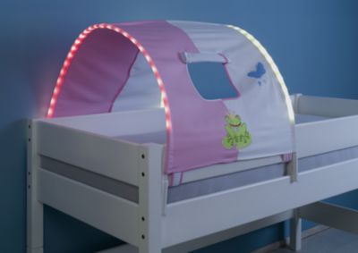 Bett-Tunnel und Tasche für Hoch und Etagenbetten rosa Prinzessin Kinderzimmer 