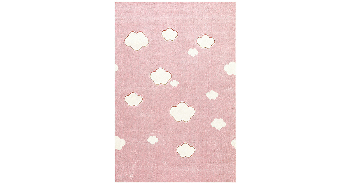 Kinderteppich, AUF WOLKE 7 rosa/weiss Gr. 160 x 230