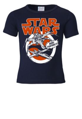 Logoshirt T-Shirt X-Wings - Krieg der Sterne T-Shirts dunkelblau Gr. 122/134