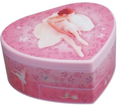 Автоматическая музыкальная шкатулка Jakos в форме сердца, большая (в ассортименте)