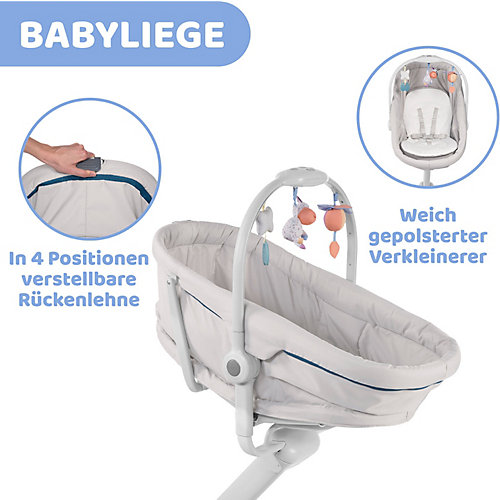 Кроватка-стульчик Chicco "Baby Hug 4 in 1" glacial от CHICCO