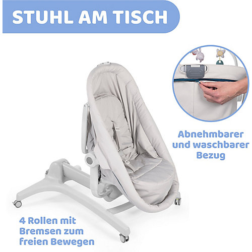 Кроватка-стульчик Chicco "Baby Hug 4 in 1" glacial от CHICCO