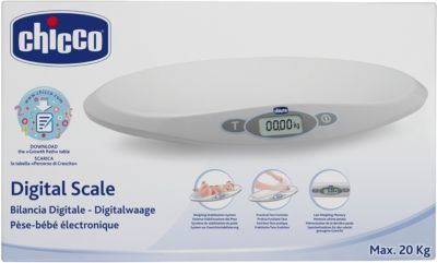 CHICCO Digitalwaage 30g 20Kg Elektronische Babywaage Baby Scale 