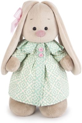 Мягкая игрушка Budi Basa Зайка Ми в бирюзовом пальто, 32 см