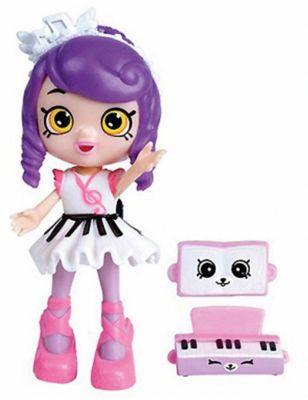 Мини-кукла Moose Shopkins "Счастливые места" Мелодина и фигурки Петкинс, 13 см