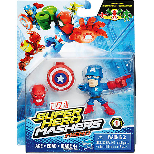 Микро-фигурка Hasbro Marvel "Super Hero Mashers", Капитан Америка 5 см от Hasbro