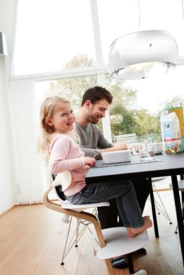 Nomi Hochstuhl, Eiche mit Buchenkern, schwarz lackiert, grey 2